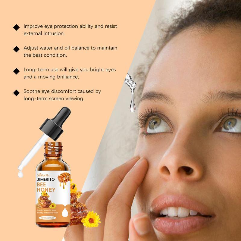Natural Honey Eye Care Serum 30ML - Refreshing, Moisturizing & Soothing Eye Drops for Dry, Irritated Eyes, Gentle Daily Use Honey Eye Care for Tired, Screen-Strained Eyest