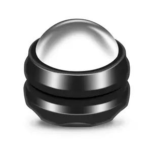 Cold Massage Roller Ball - Gifts for Men Women Teens Boys，Stays Cold for 6 Hours, Home Office Travel Essentials,Sports Fitness Relaxations Gift,Rapidly Relieve Muscle Pain and Tension(Black)