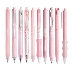 Retractable Gel Pen Set, 10pcs/set Cute Quick-Dry Black Ink Gel Pens, Writing Pen for Office, School and Students, Office Stationery & Supplies #GLOBAL PICKS