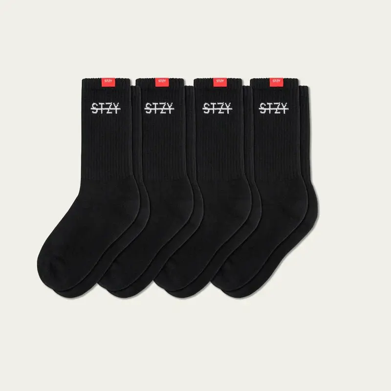 STZY Adapt Statement Crew Socks [4 Pairs]