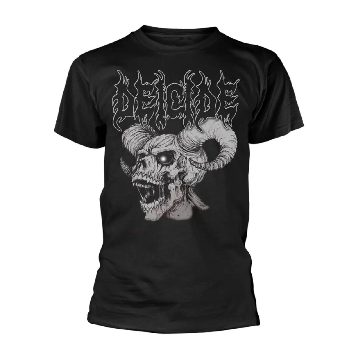 Deicide Skull Horns T-shirt Cotton Fabric