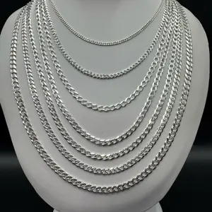 925 Sterling  Silver Cuban Chains - Cadena Cubana
