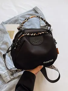New stylish casual commuter handbag, women's minimalist adjustable shoulder crossbody bag with multiple pockets canvas bag Crossbody Purse