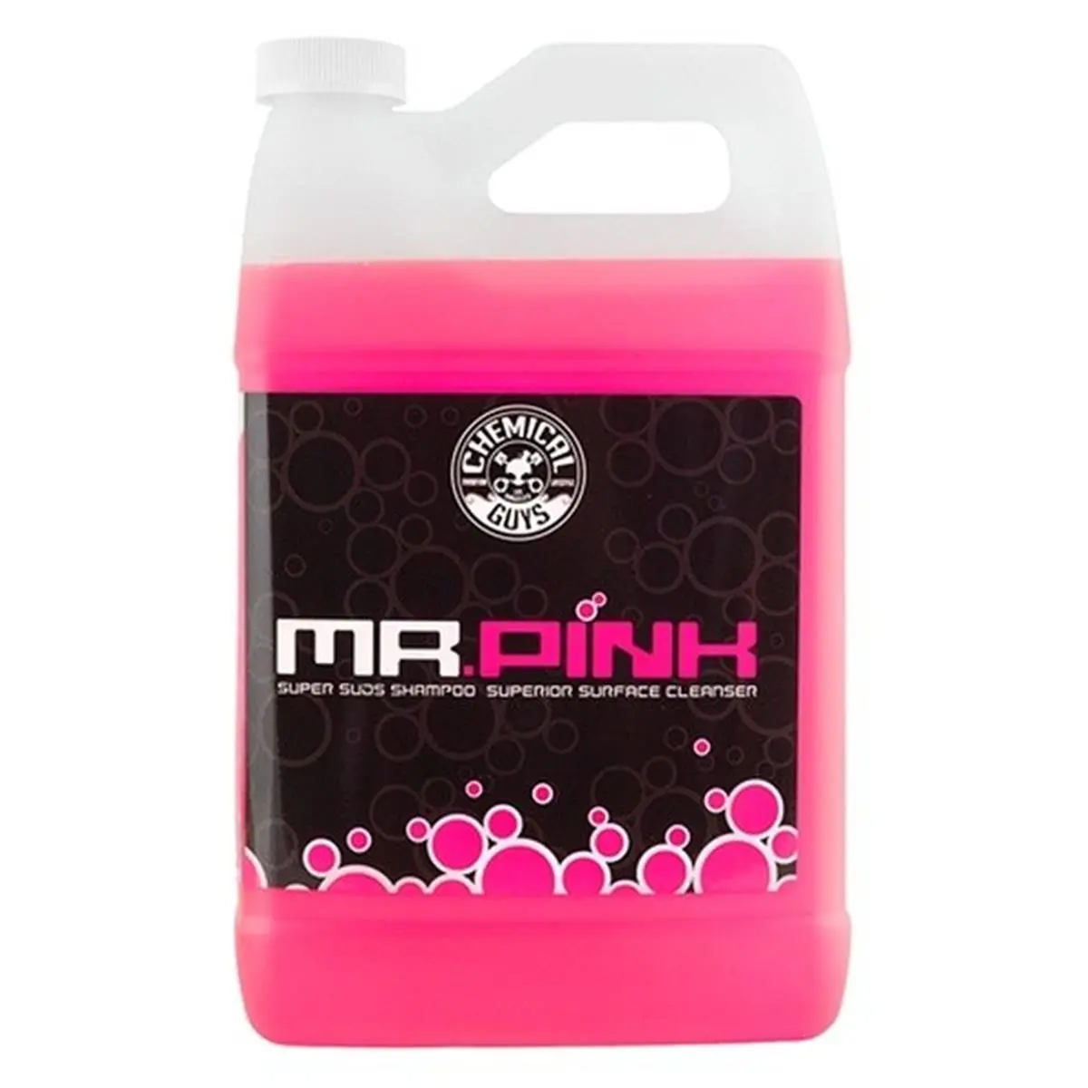 Chemical Guys CHGCWS-402 1 gal Mr. Pink Foaming Car Wash Soap, Superior Surface Cleanser Shampoo, Car Detailing Product, Foaming Car Soap