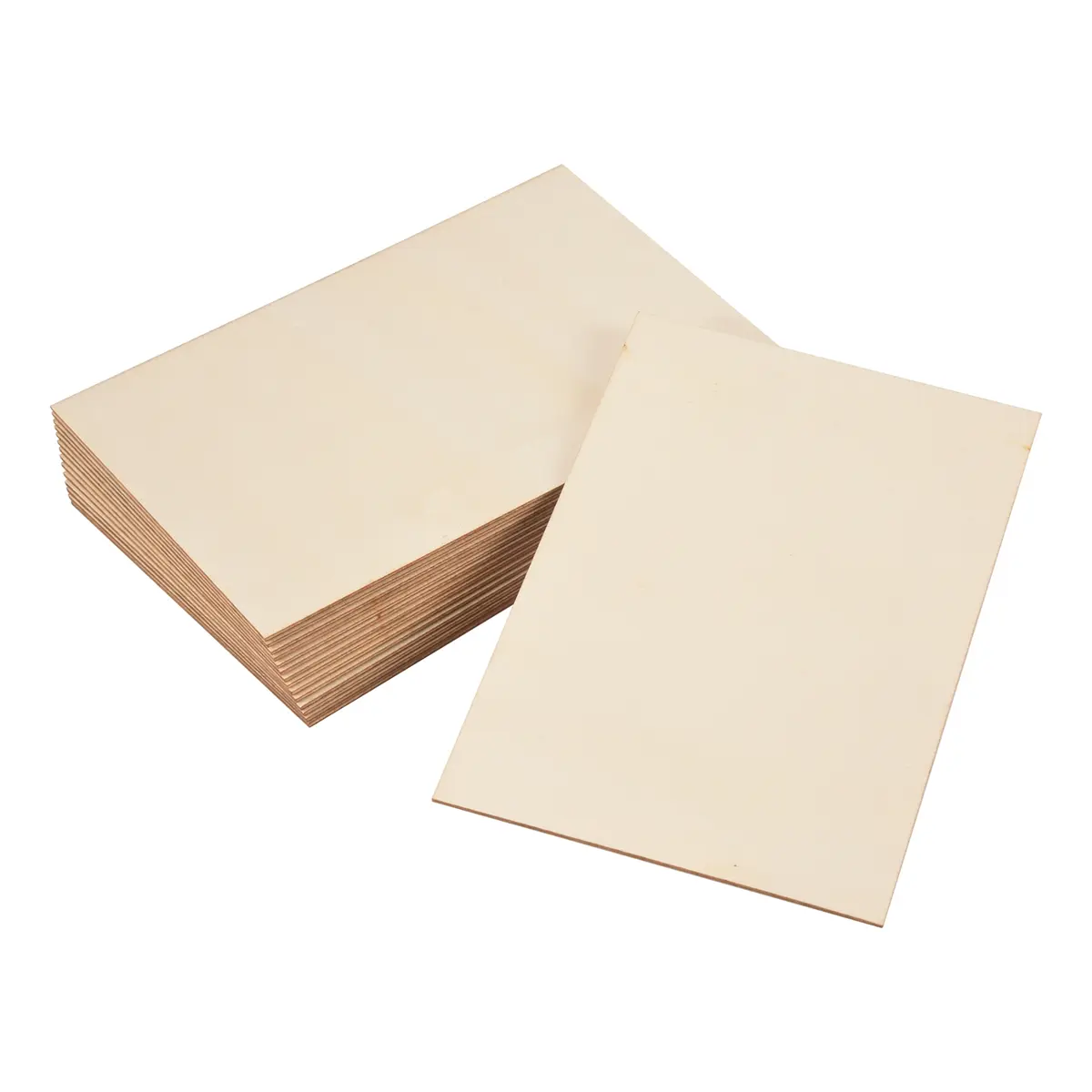 15 Pack Unfinished Wood Sheets,Wood Thin Wood Board for House Aircraft Ship Boat Arts and Crafts,DIY Ornaments