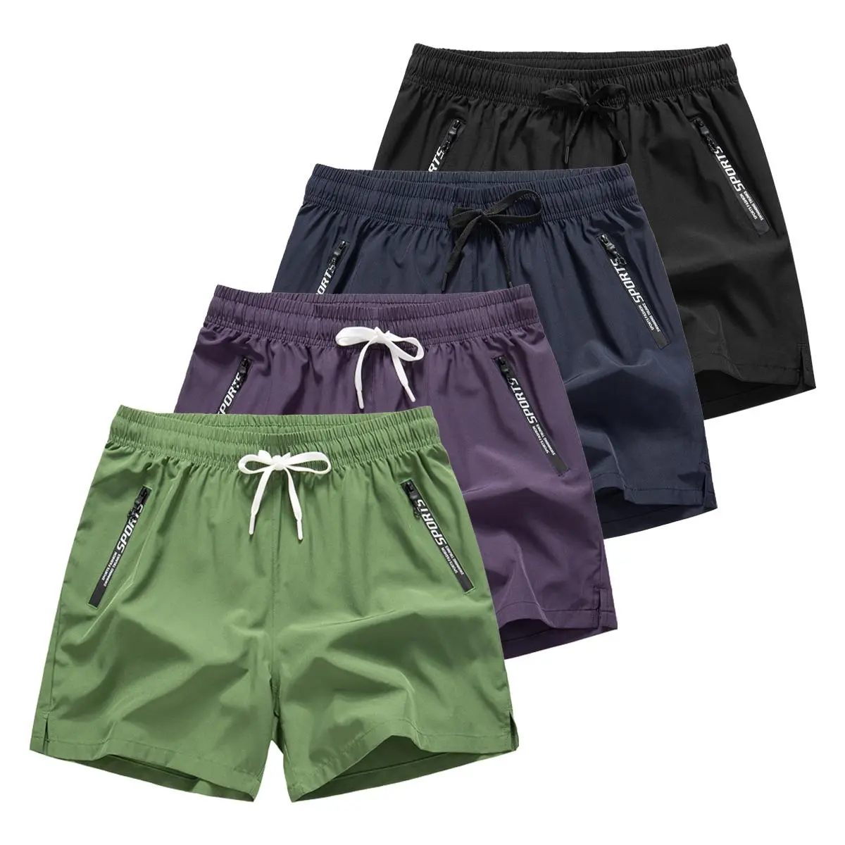 Men’s 3-Inch Inseam Loose-Fitted Dry-Fit Athleisure Shorts - Quick-Dry, Lightweight, Breathable, Drawstring Elastic Waist, Mixed-Color, Multifunctional Gym Bottoms for Casual Fitness, Loose-Fitted Men's Shorts, Dry-Fit Men's Shorts