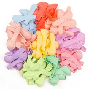 PartyWoo 50-Pack 5-Inch Pastel Latex Balloons, Hand-Inflatable Floatable Garland Balloons with Pump for Wedding, Graduation, Baby Shower Decorations