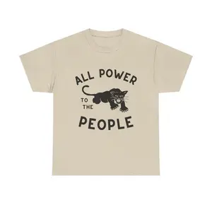 Panther Party All Power Tee Leftist Socialist Shirt For Liberation & Anti-Imperialism