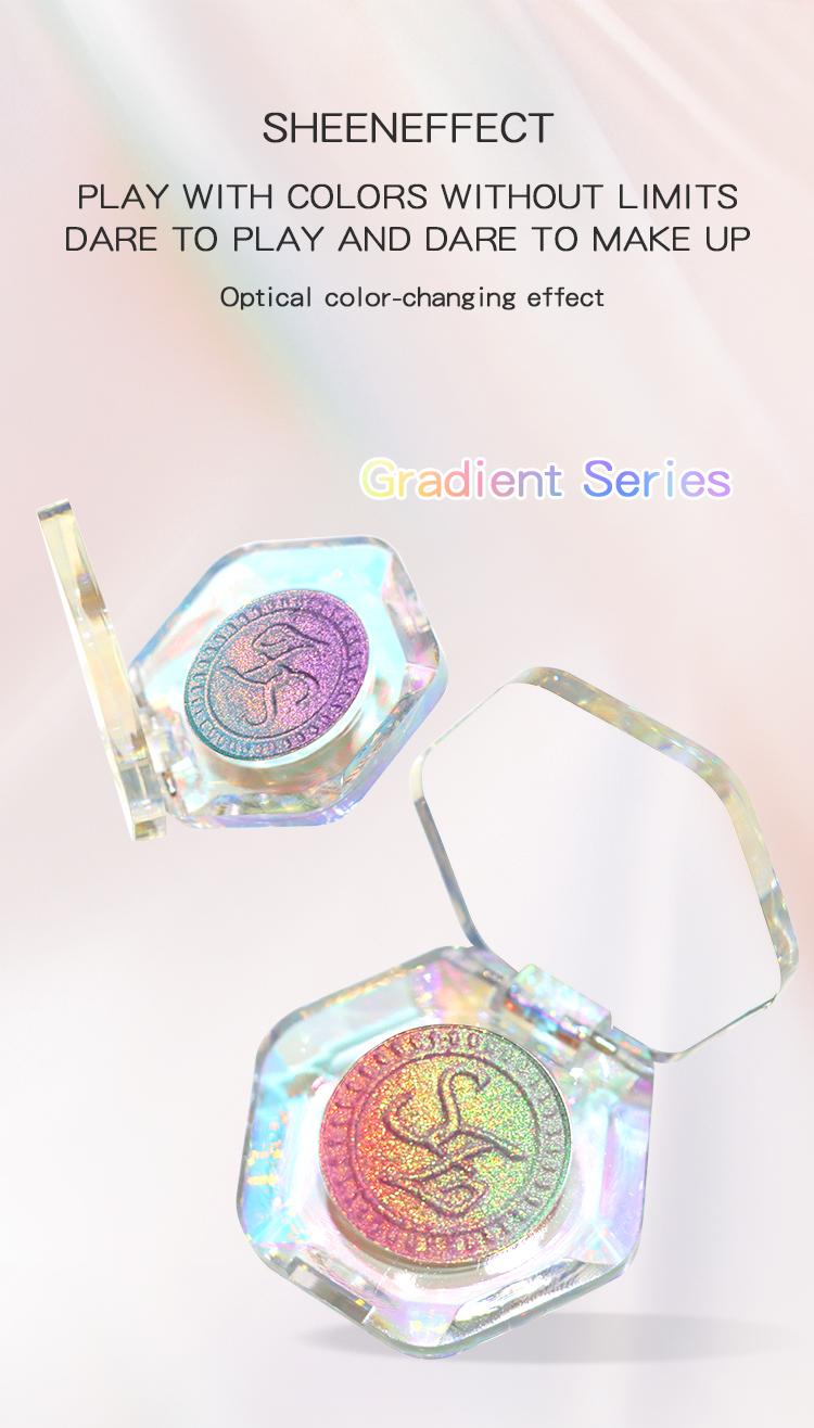SHEENEFFECT Multichrome Eyeshadow Color-Shifting Gradient Trichrome Sheen Magical Radiant Makeup Cosmetic