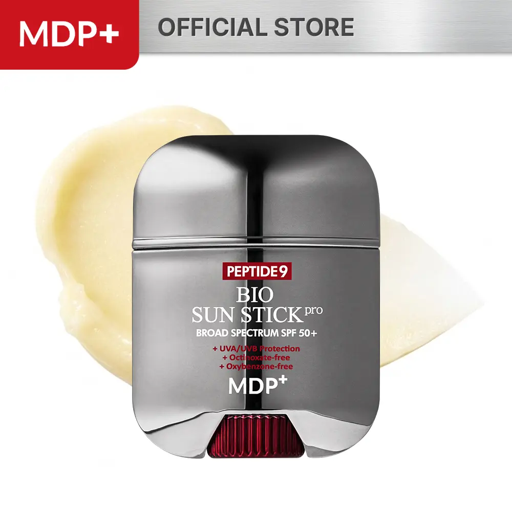 [MDP+ Official] Peptide 9 Bio Sunstick Pro | Korean Sunscreen Stick SPF 50+, Lightweight, Non-Greasy Broad Spectrum UV Protection for Face & Body