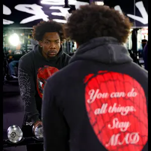 SpiderMAD Hoodie - Adjustable Fit with Hood, Available in Multiple Colors, Ideal for All Seasons