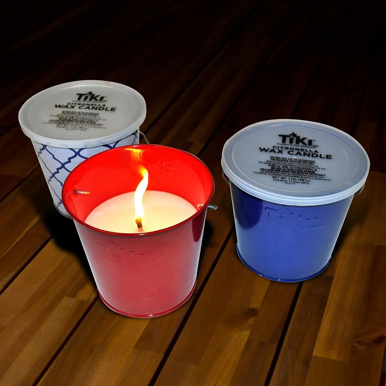 TIKI® Americana Citronella Wax Bucket