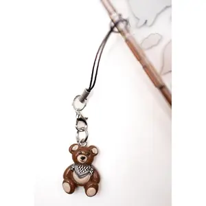 Keffiyeh Teddy Bear Phone Charm