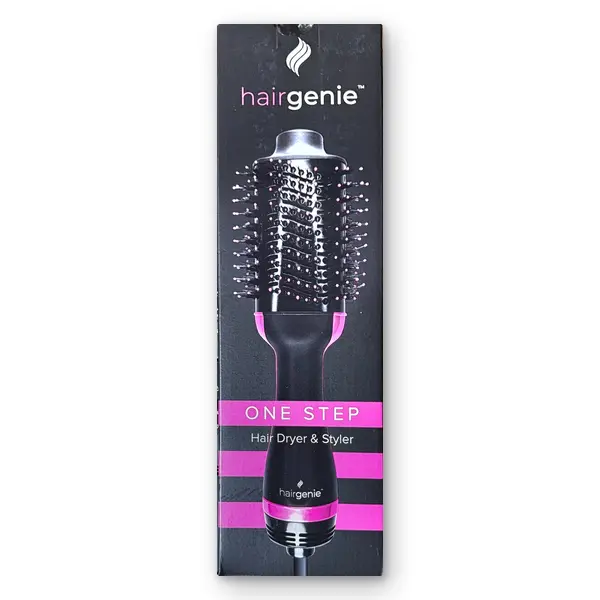 Hair Dryer Brush HairGenie - 4-in-1 Blow Dryer & Volumizing Styler for All Hair