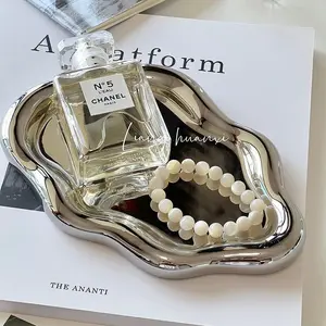 Luxury Cloud Tray Display Stand, Jewelry Perfume Watch Showcase Holder, Desktop Photography Prop, Elegant Home Decor Accessory, Bead Storage Containers