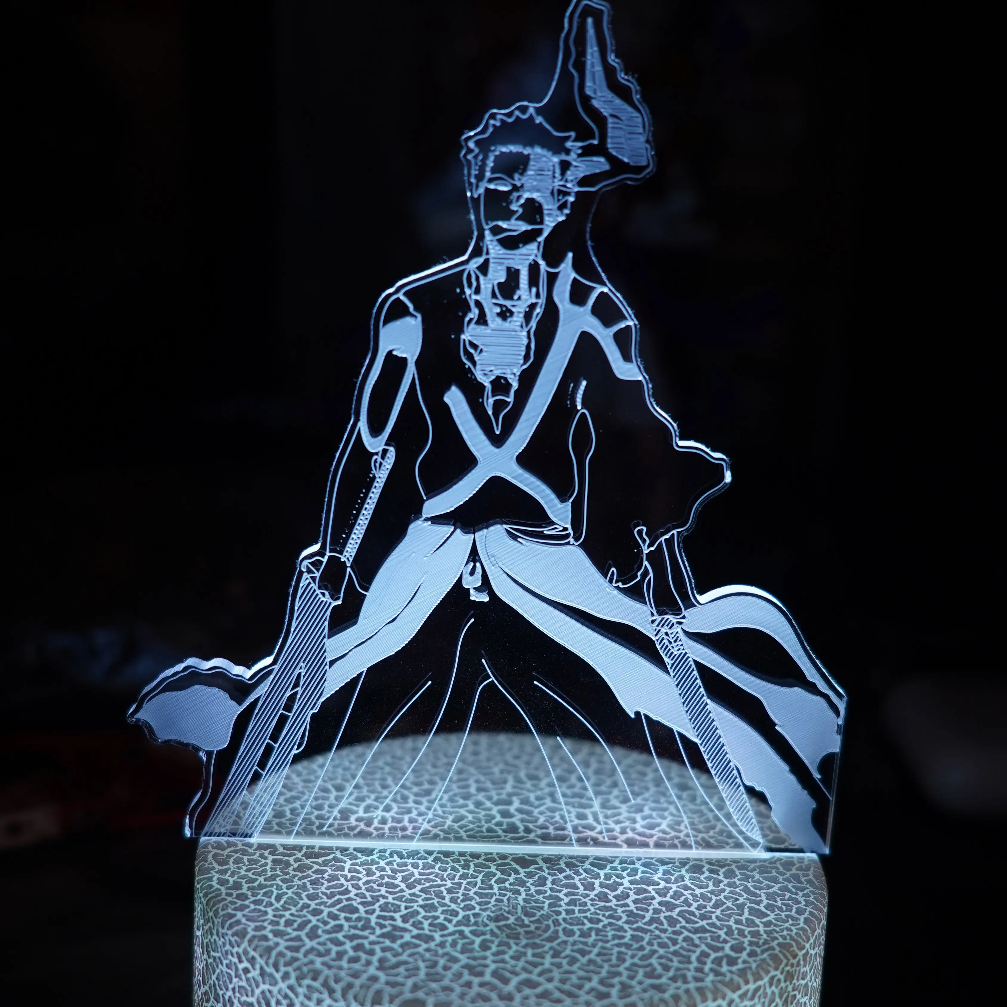 Bleach Ichigo LED Light Stand/ 3D Night Light Bleach Ichigo LED Light Stand/ 3D Night Light