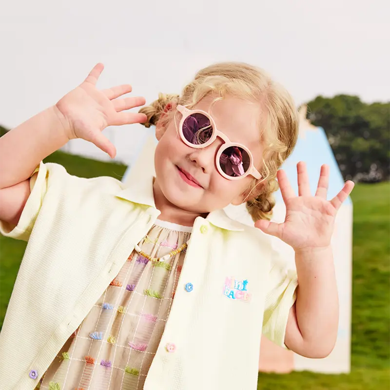 KIGO Baby & Kids' Casual Sunglasses - Flexible TPEE Accessories with Polarized Lenses & UV400 Sun Protection, Child, Uv400 Shield, 0-6 Years, Foldable