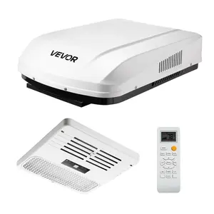 fathersdaygift VEVOR RV Air Conditioner, 13500 BTU RV AC Unit, 120V Ducted Rooftop Air Conditioner with Variable Speed Compressor, Easy Install Quiet Cooling AC Unit with ADB Button Control and Remote Control, White