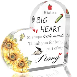 Teacher Gifts,Teacher Appreciation Gifts,Teacher Valentines Day Gifts,End Of Year Teacher Gifts,Acrylic Decor, Wall Decor Plaque, Home Decor,Teacher Retirement Gifts for Women,Teacher Christmas Gifts
