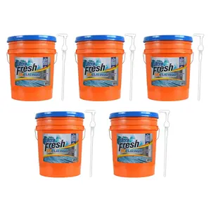 Ultra Fresh 6X Platinum 5 Gallon Laundry Detergent, Up to 640 Loads (5 Pack)