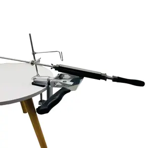 Professional Kitchen Knife Sharpening System with Multiple Stainless Sharpening Stones, Fixed Angle Design for Precision Grinding and Polishing, 360° Rotating Flip