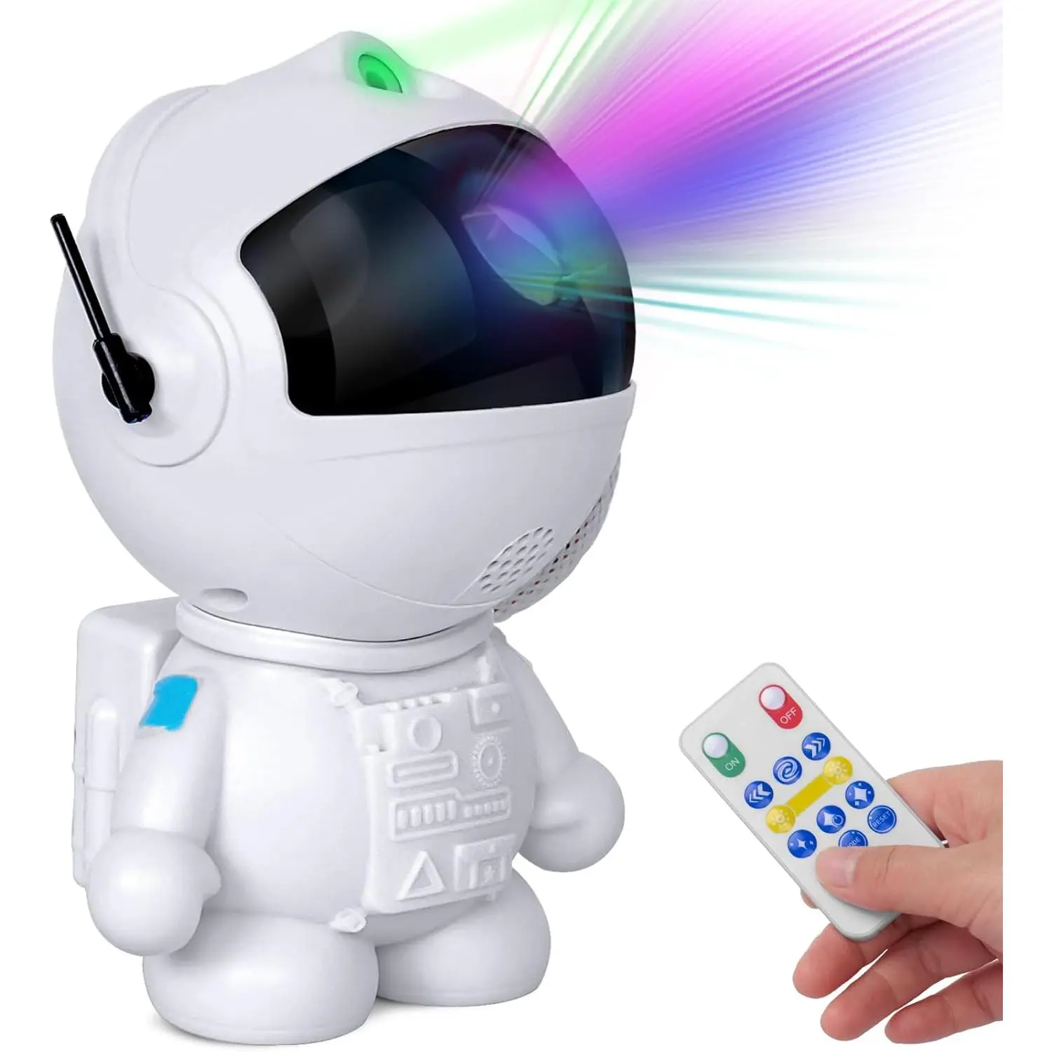 X-PSDA19 Astronaut Galaxy Projector Night Light with Nebula & Stars — Remote Control LED Ceiling Lamp with 8 Modes, Starry Sky Projector for Bedroom Decor. Ideal Gift for Kids & Adults on Christmas, Birthday, Valentine’s Day