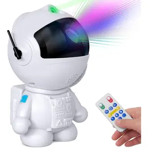 X-PSDA19 Astronaut Galaxy Projector Night Light with Nebula & Stars — Remote Control LED Ceiling Lamp with 8 Modes, Starry Sky Projector for Bedroom Decor. Ideal Gift for Kids & Adults on Christmas, Birthday, Valentine’s Day