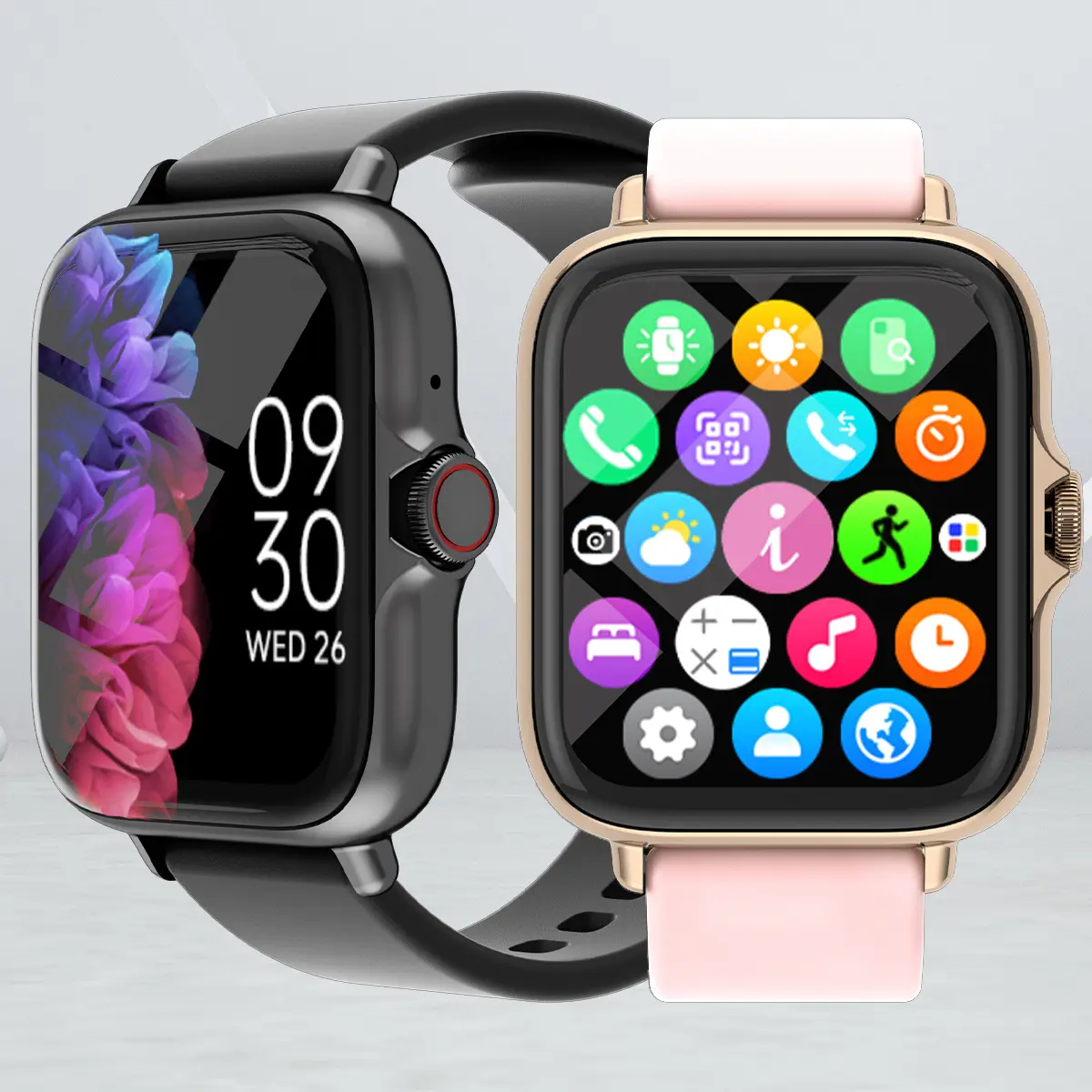 1.83in Waterproof Bluetooth Smart Watch - Wearable Connected Smart Watch Device with Call Answering, Message & Information Alerts, Sleep Monitoring, Sports Pedometer for iOS & Android, Bluetooth Smart Watches, Connected Smart Watches