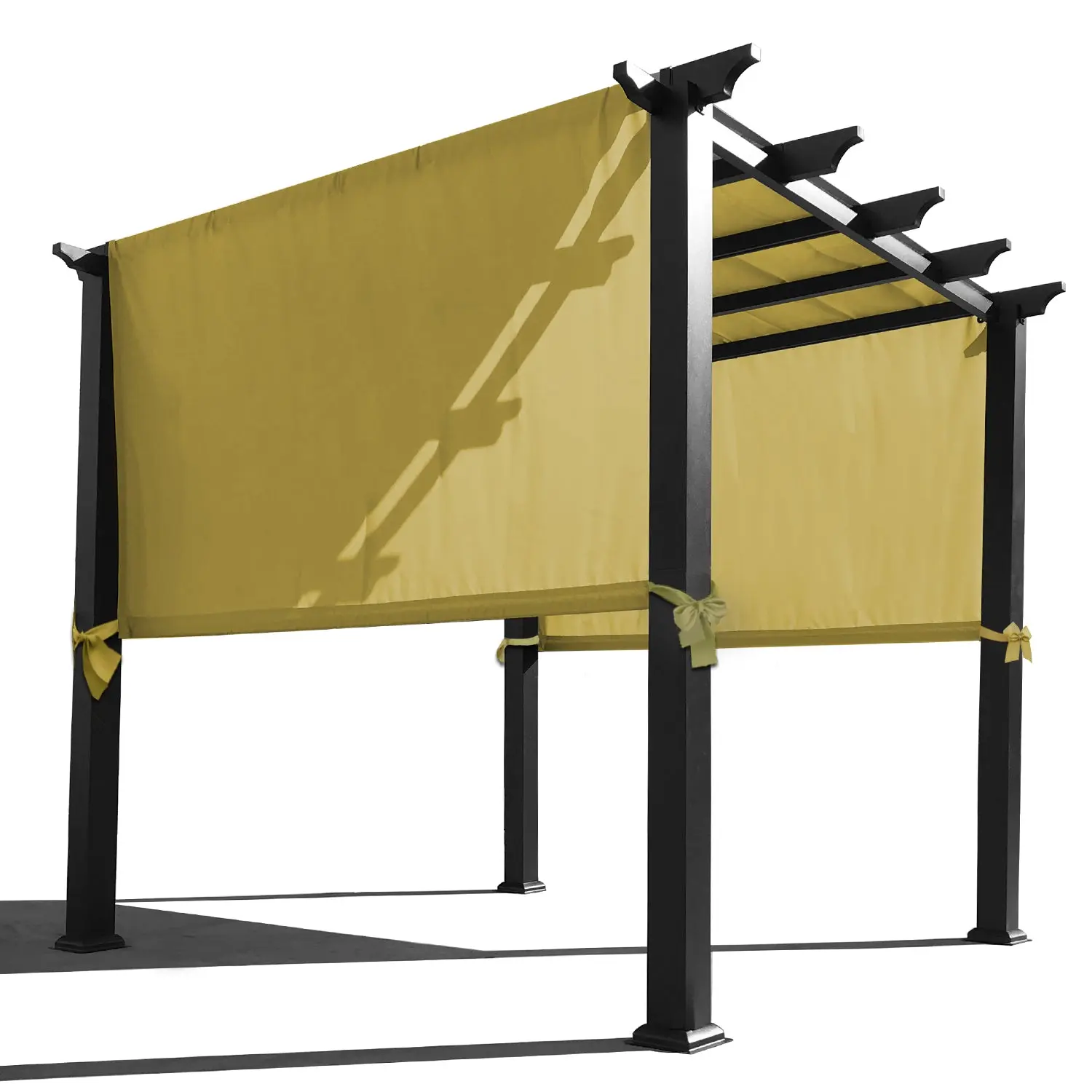 Waterproof Pergola Shade Cover Replacement Canopy with Rod Pockets – Sand