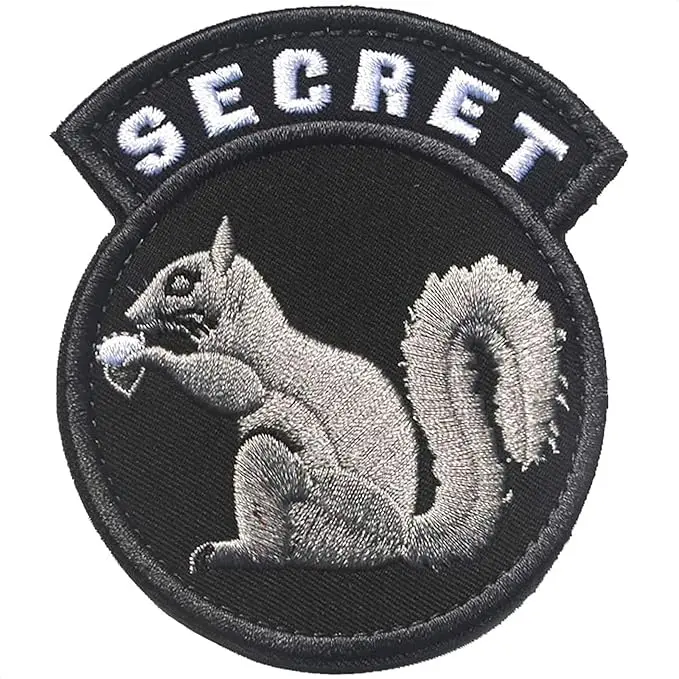 Secret Squirrel Patch for Airsoft Gear - Police Gear Hat Patches for Backpacks Tactical Patches Army Patches for Hats Police Patches - Military Patches for Jackets Tactical Morale Patches Funny