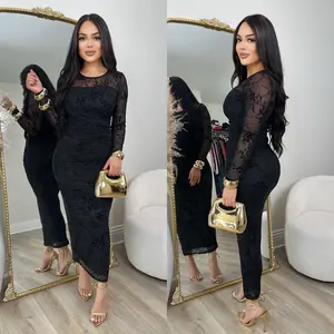 Brenda Mesh Dress (Black)