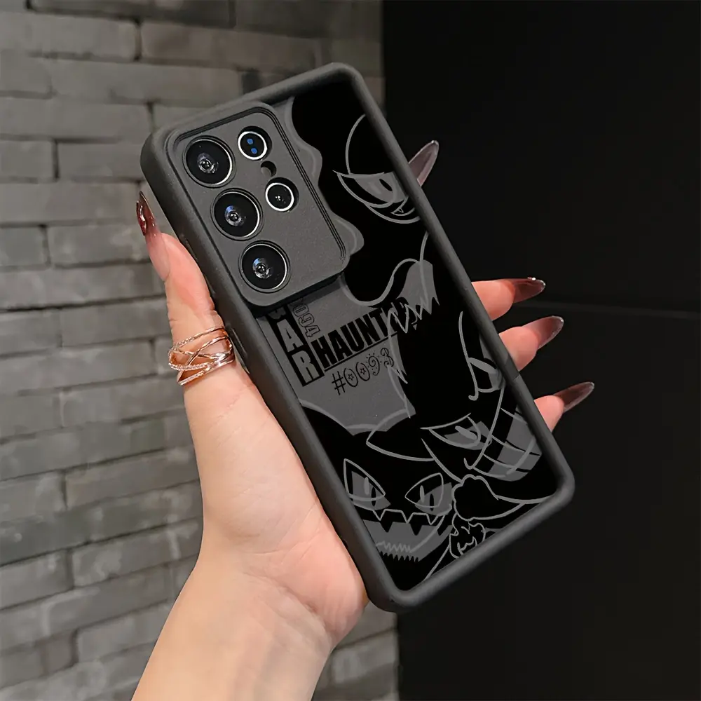 Cartoon Game Character G-Gengars Phone Case Compatible with for samsung for galaxy S25 S24 S23 S22 S21 S20 FE Ultra Plus 4G 5G, Soft TPU Back Cover for Drop Protection.