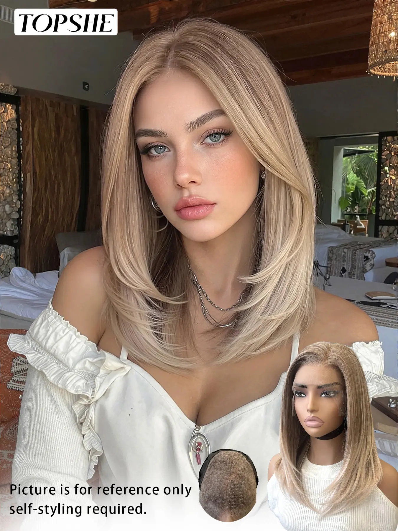 Topshe 13x6 Lace Front Wig, Gradient, Layered Curly Hair, High Temperature Resistant, Comfortable, Lightweight, Easy Wear, Lace Frontal Wig, Lace Closure Wig, Elegant Wig, Closure Lace Wigs