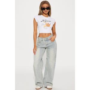 Peace Of Mind Tinted Baggy Jeans - Light Wash