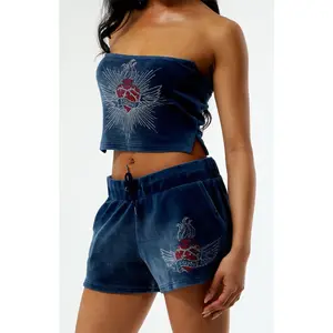 Playboy Women's By PacSun Velour Shorts