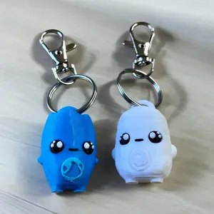Air and Water Sprite Keychain Figures 2-PACK - Video Game Inspired Gag Gift Novelty Toy Figures - Full Color