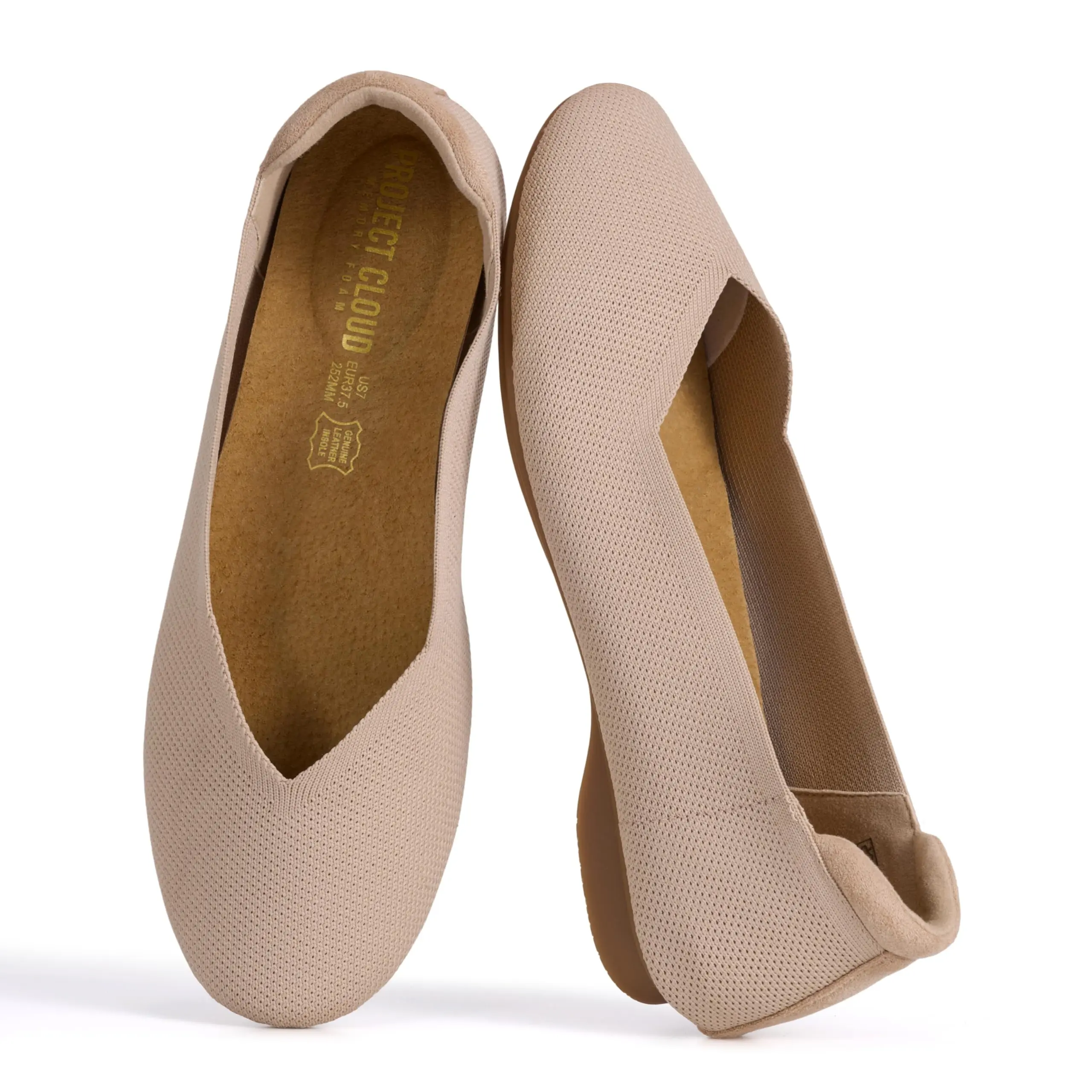 Project Cloud Women's | Women Ballet Flats | Memory Foam | Lightweight | Non-Slip - Prospect