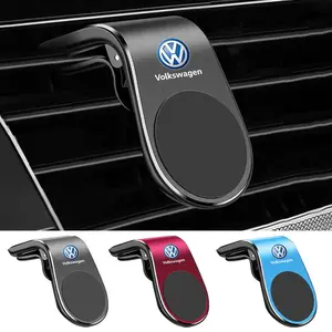 New Style Car Magnetic L-shaped Car GPS Phone Holder Car Cellphone Mount Car Phone Holders For VW GTI Polo Golf Passat Tiguan Arteon Touareg Taigo Caddy GTD Accessories