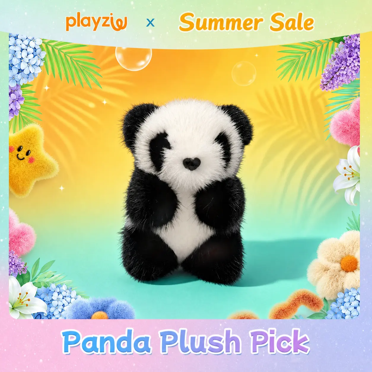 Adorable plush panda keychain, handcrafted, cute panda-shaped bag charm, girls' holiday gift, handmade pom-pom keychain #summerwins