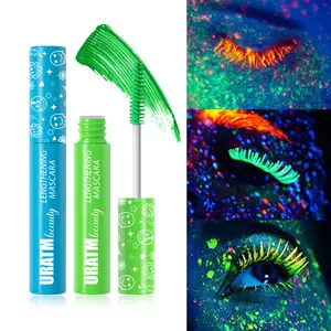 Christmas Cross-border 6 Colors Fluorescent Color Mascara Glowing Thick Long-lasting Waterproof Smudge-proof Mascara