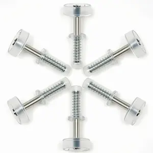 6 Pack Spring Loaded Bi-Fold Door Top Roller Guide Wheel, 7/8 Inch Plastic Closet Door Roller Hardware for Folding Door, Accordion Door, Shower Door