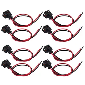labwork 8 PCS Fuel Injector Connector Pigtail Harness Replacement for Universal 6.6L Duramax LLY LBZ LLM