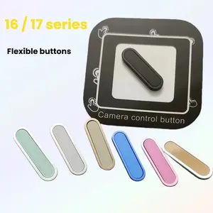 Ai Button Touch Control for iPhone 16/17 Series, Metal Button Frame, Stylish Design with Scratch-Resistant, Multiple Color Options