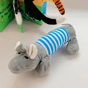 Small and Medium-sized Dog Pet Long Animal Plush Interactive Chew Grinding Teeth Sound Toy - Cannot be Torn