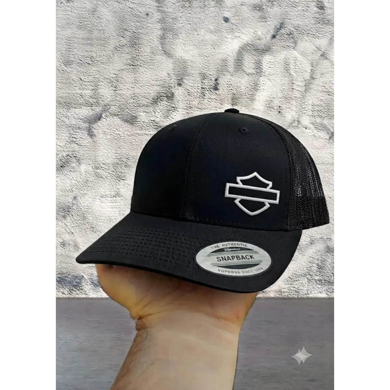 Harley Motocycle Embroidered Retro Hat Trucker Hat Many Colors Snapback Hat, Unisex Casual Street Style, Gift Idea For Her Him, Unisex Everyday Wear