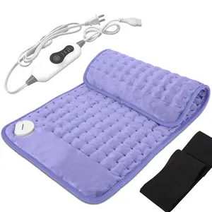 Heating Pad, 24'‘x12’', 3-Speed Temperature Control, 140°F High Heat, Deep Heat Therapy for Back, Waist, Shoulders, and Neck, Dual-Use for Dry or Wet Application, Machine Washable, Tumble Dry Safe, Auto Shut-Off, Thoughtful Gift, Includes Elastic Strap