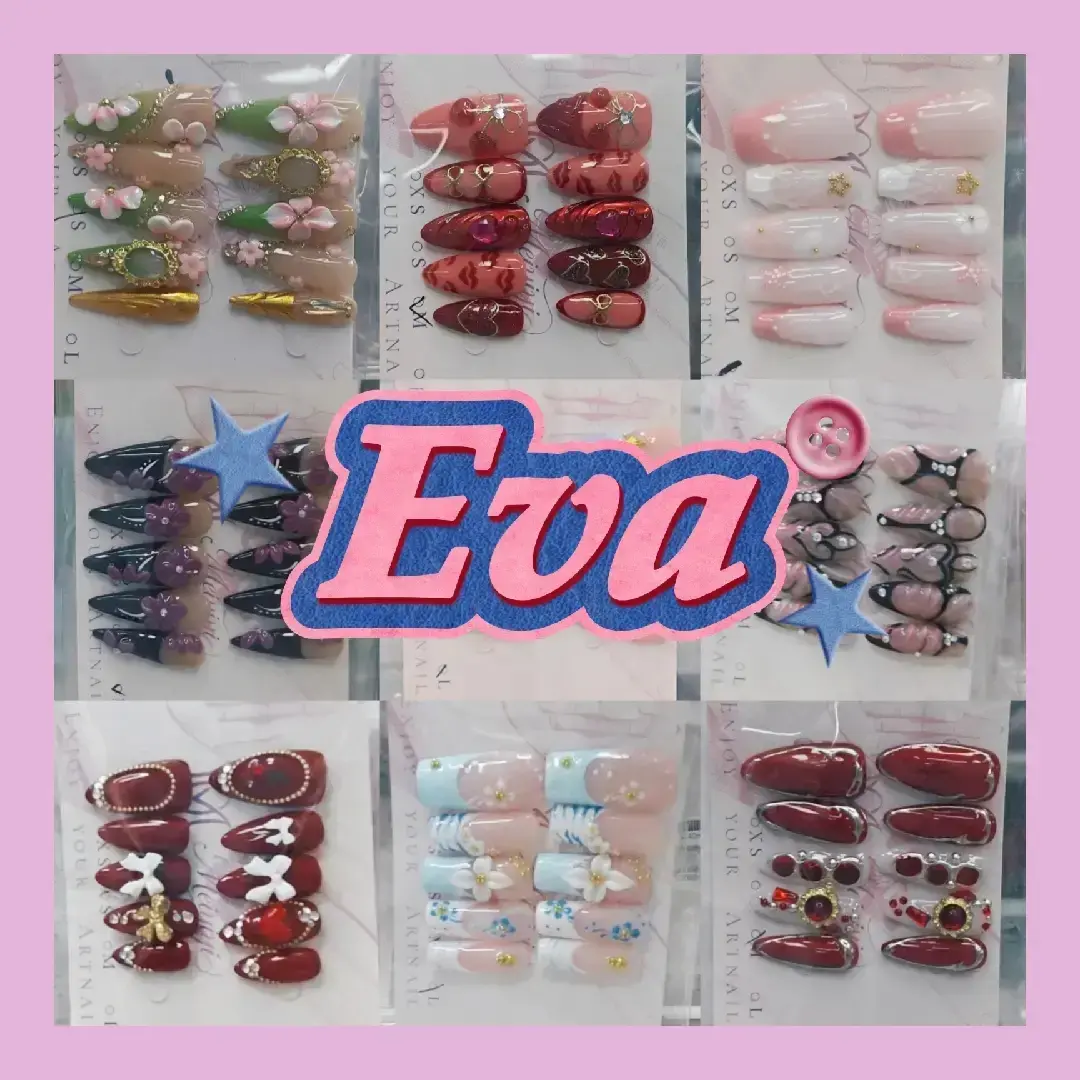 1380:Handmade press on nails online bidding-30