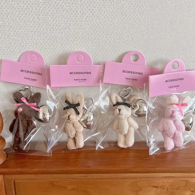 Phone Decoration, Cute Plush Rabbit Design Phone Pendant, Phone Hanging Ornament for Women & Girls, Fashion Phone Accessories for Daily Use, Charms