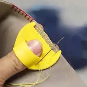 4pcs Simple Stitching Tools - Durable Plastic Edge Stitch Lock and Sewing Tools for Beginners and Seniors, 4mm and 3mm Spacing, Perfect for DIY Hand Stitching Projects, Sewing Accessories | Ergonomic Design | Smooth Surface