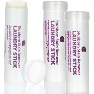 Laundry Stain Remover Stick - Pre Wash Spot Cleaner for Fabric Clothing on Cotton,,Synthetics - Easy Removal of ,,Coffee,Ink,Lipstick,,Grass Soil | Clean On-The-Go (3 Pack)